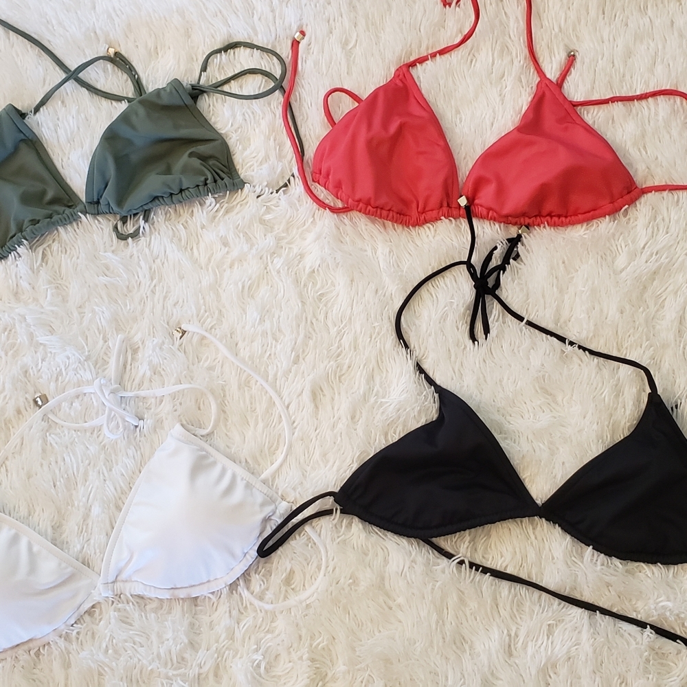 Womens C Venus triangle bikini tops 10 each! Euc